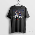 Official Trendy Jaxson Dart Cam Skattebo Laser Eyes New York Football Signature Retro Tee Sweater
