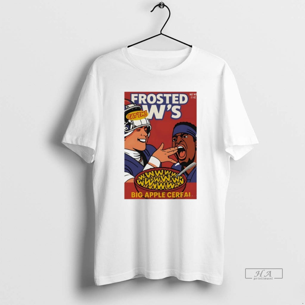 Official Trendy Jaxson Dart And Jameis Winston New York Giants Frosted Ws Eat Em Tee