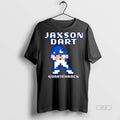 Official Trendy Jaxson Dart Pixel Baller Quarterback New York Giants Tee Sweater