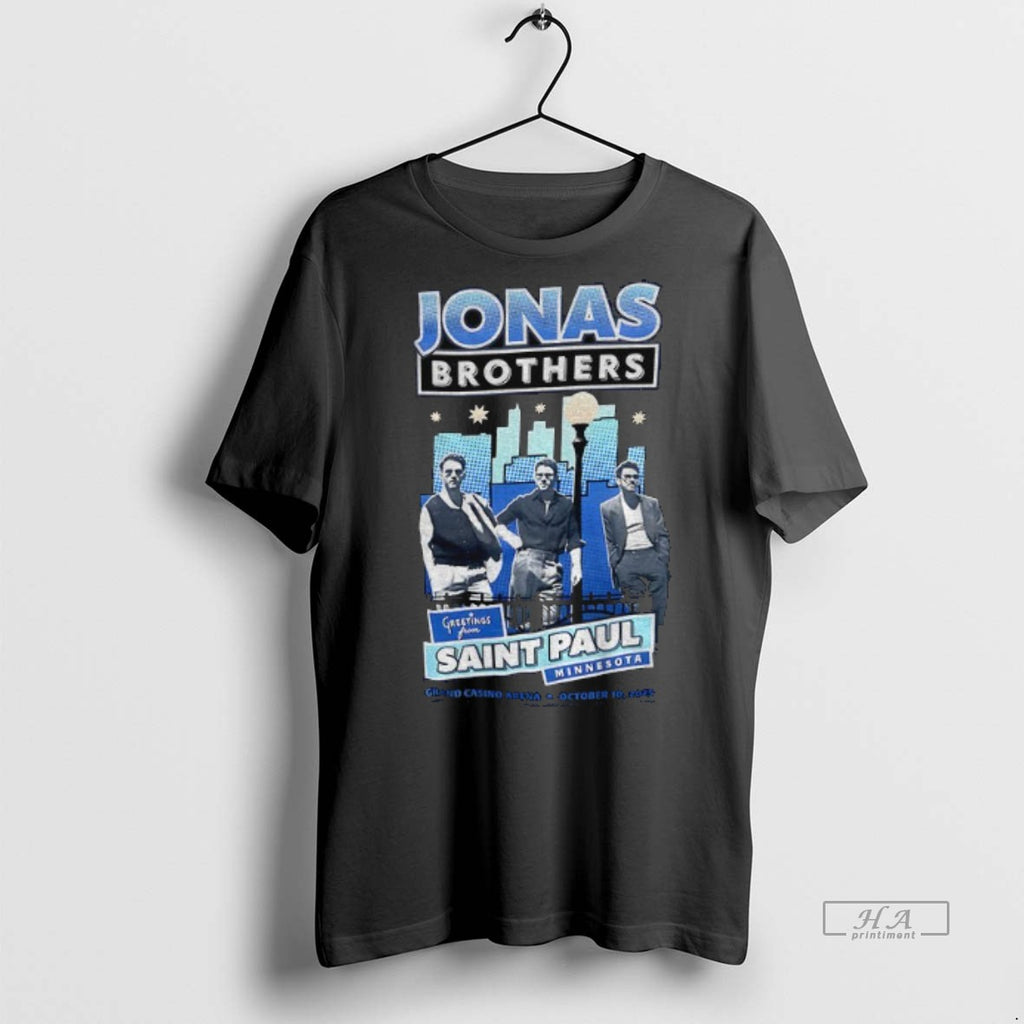 Official Trendy Jonas Brothers Greetings From Saint Paul Minnesota Oct 10 2025 Tee Sweater