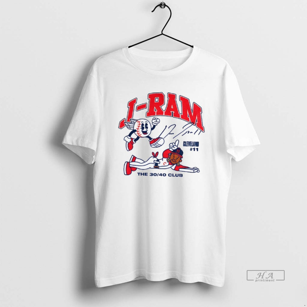 Official Trendy Jose Ramirez Superstar Cartoon Cleveland Guardians The 30 40 Club Signature