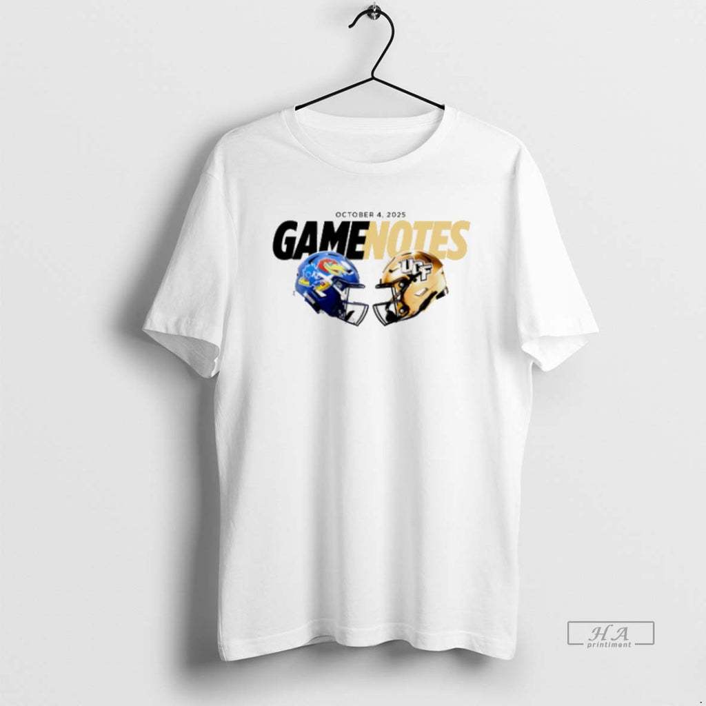 Official Trendy Kansas Jayhawks Vs Ucf Knights October 4 2025 Football Game Notes