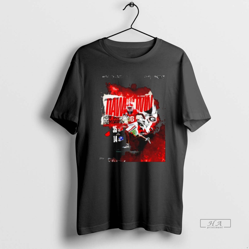Official Trendy Kendall Milton Georgia Bulldogs How Bout Them Dawgs Win Graphic