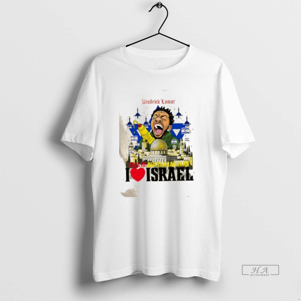Official Trendy Kendrick Lamar I Love Israel Graphic