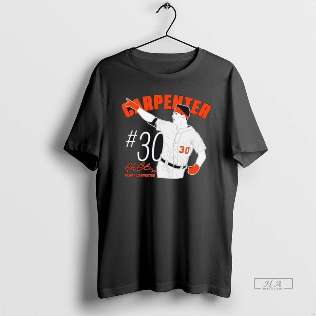 Official Trendy Kerry Carpenter 30 Detroit Tigers Signature