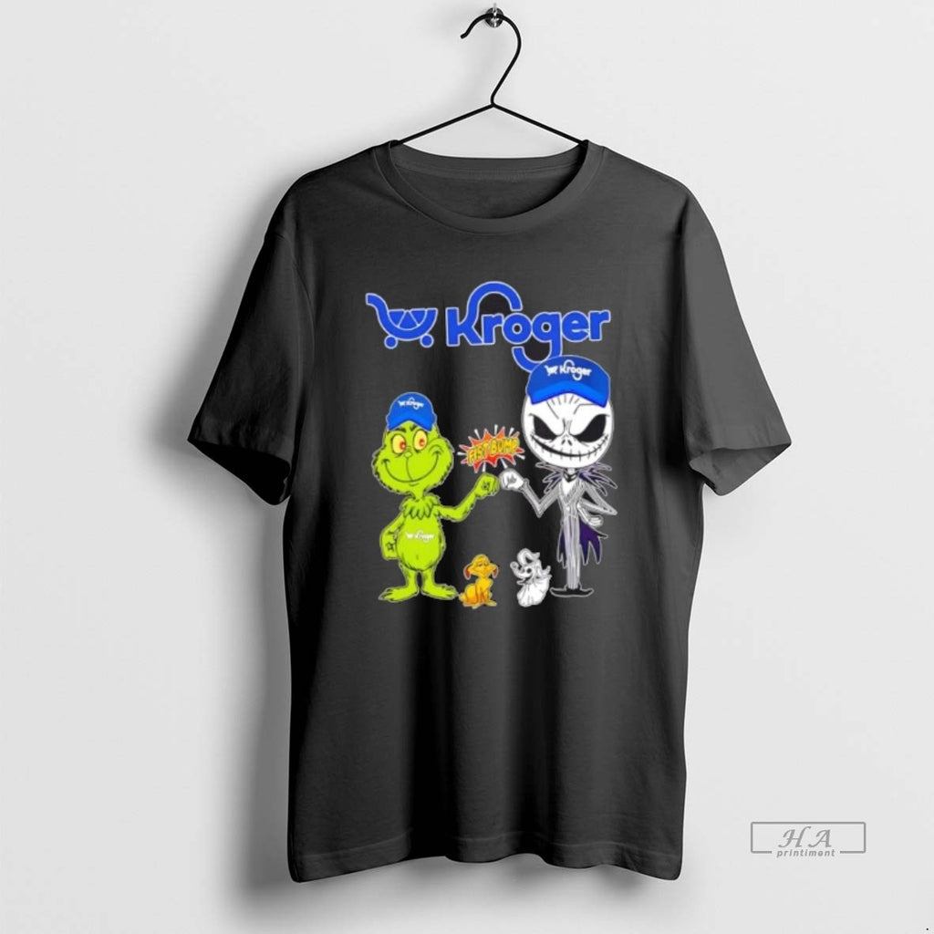 Official Trendy Kroger X Grinch And Jack Skellington Uniwilling Friends