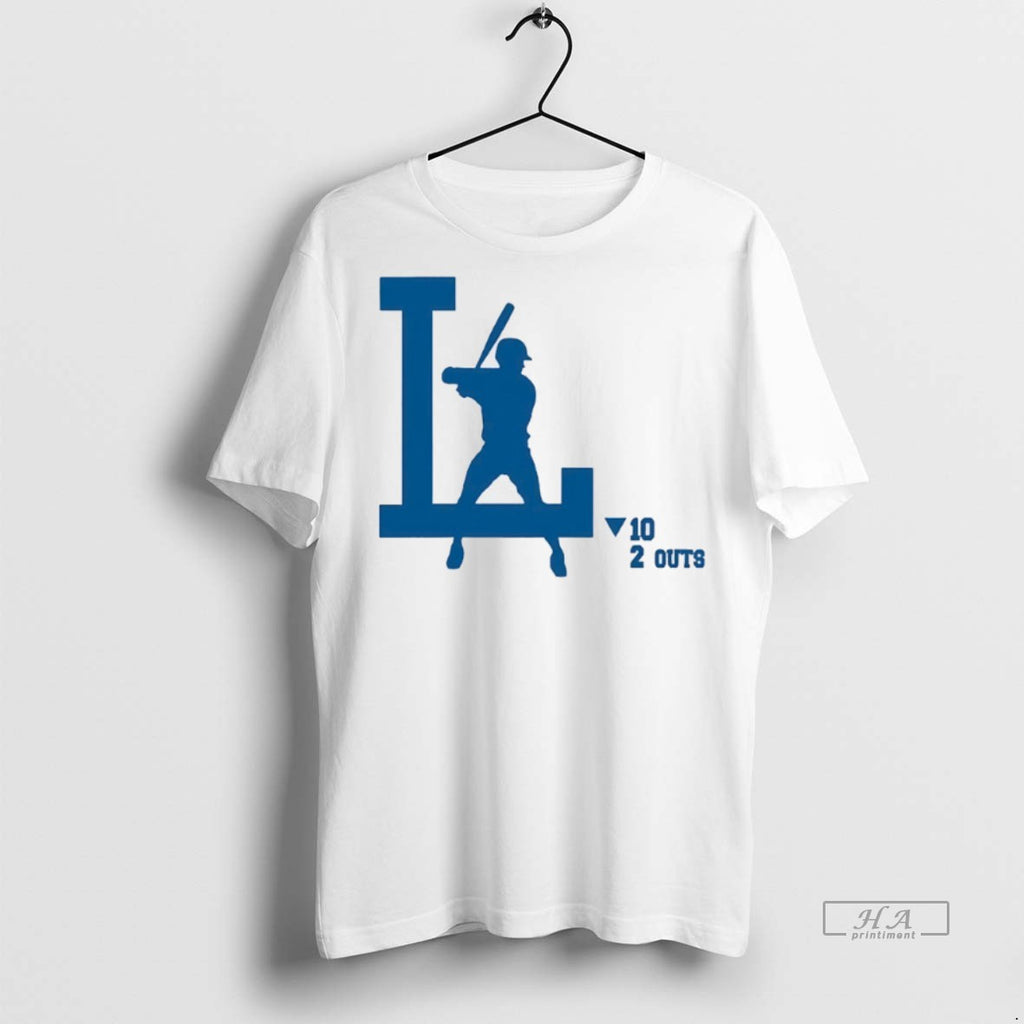 Official Trendy La Baseball 10 2 Outs Tee Sweater
