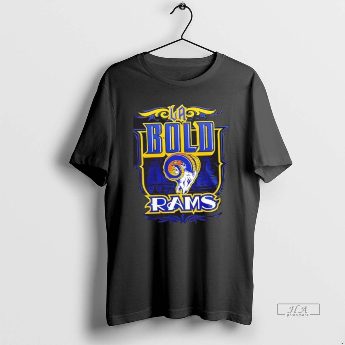 Official Trendy La Bold Rams Mister Cartoon 2 Sided