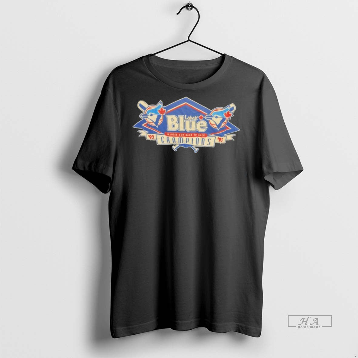 Official Trendy Labatt Toronto Blue Jays Salutes Our Back To Back Champions Vintage Tee Sweater