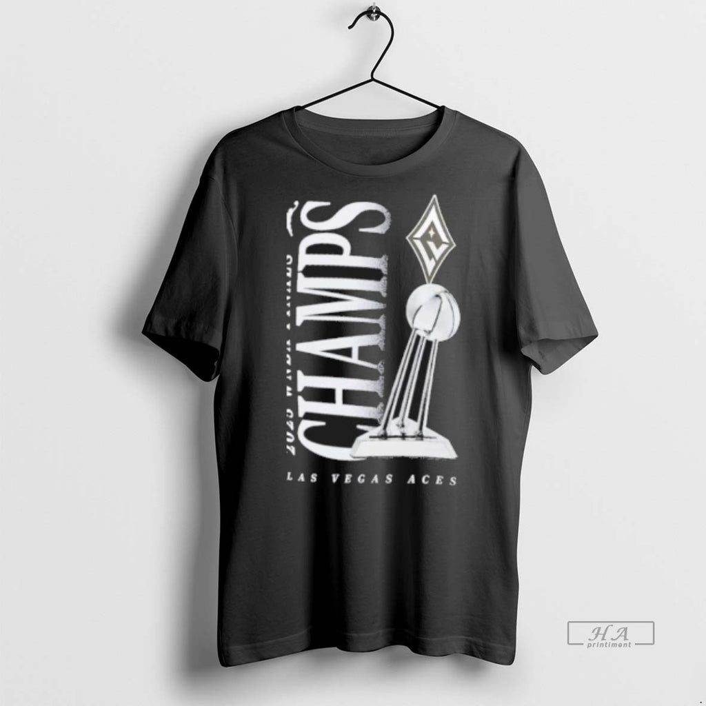 Official Trendy Las Vegas Aces 2025 Wnba Finals Champions Trophy Tee Sweater