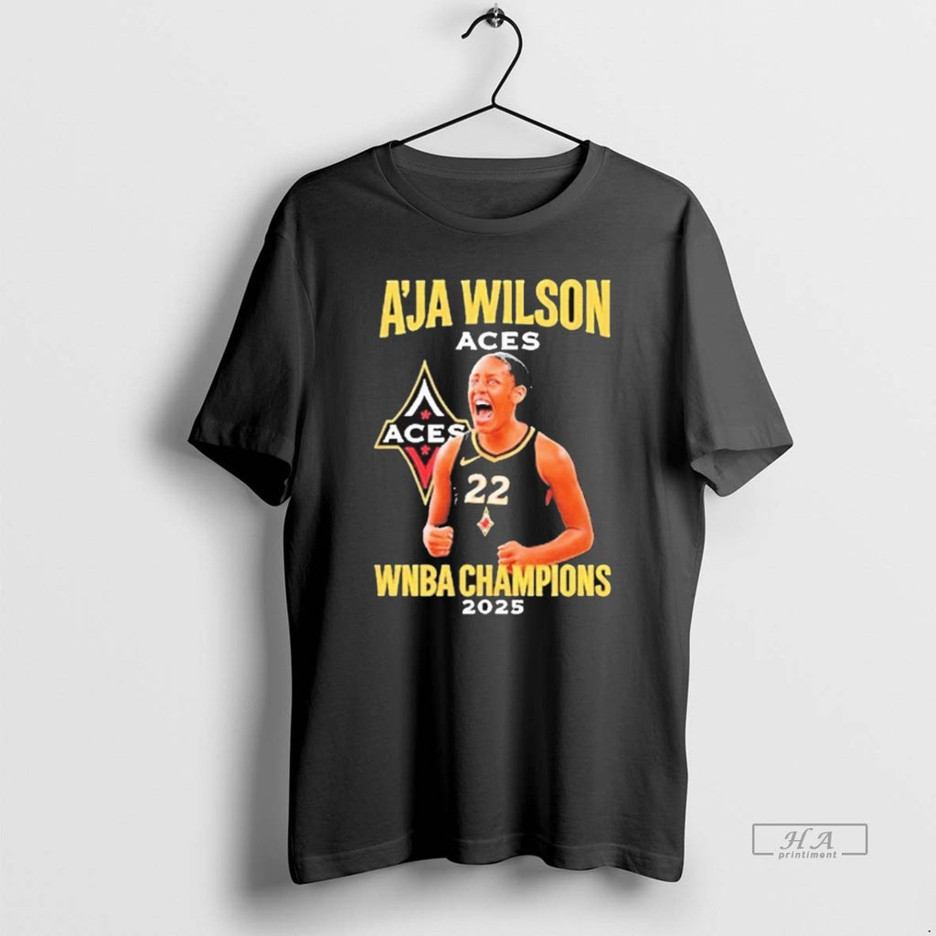 Official Trendy Las Vegas Aces Aja Wilson Wnba Champions 2025 Graphic