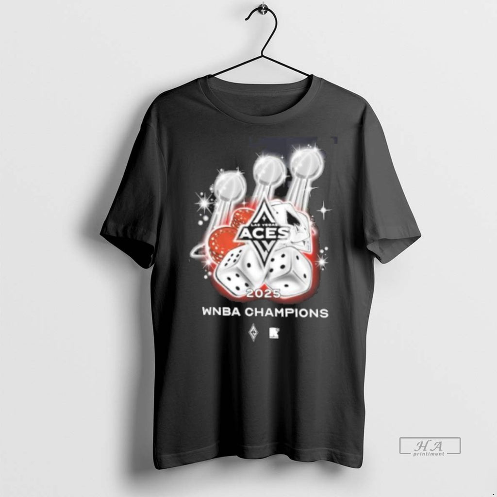 Official Trendy Las Vegas Aces Three Time Wnba Champions Trophy Tee Sweater