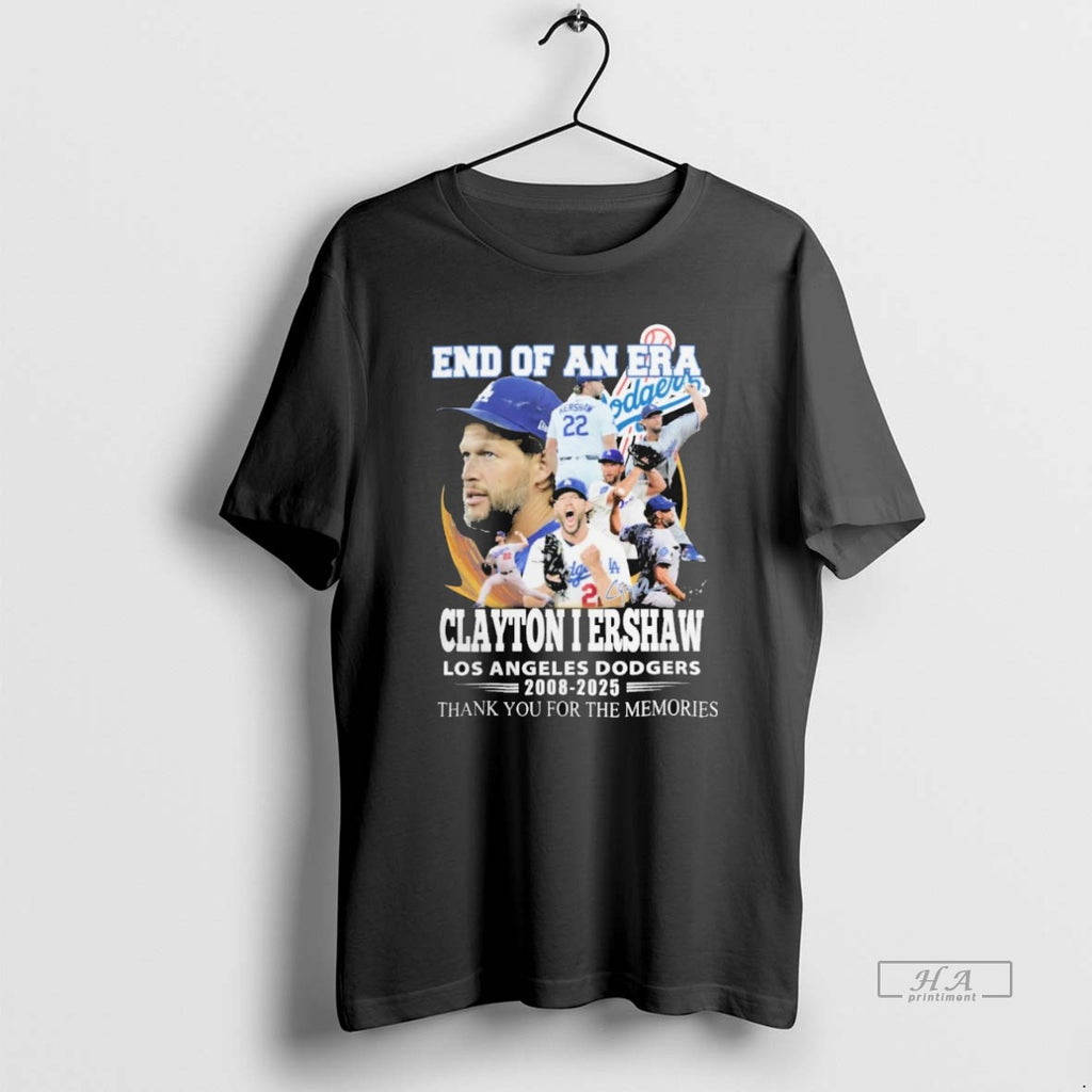 Official Trendy Los Angeles Dodgers Thank You Clayton Kershaw Forever 22 End Of An Era