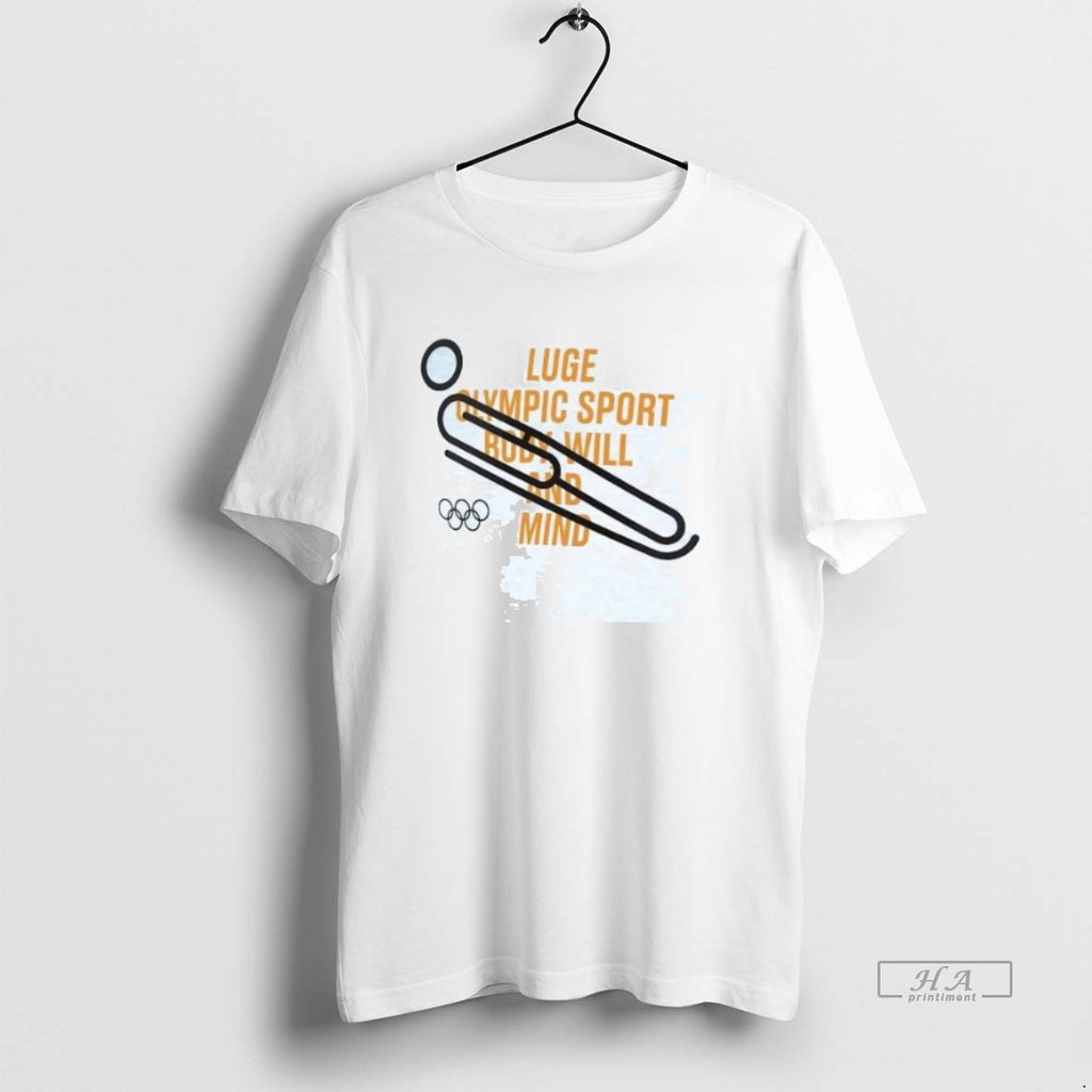 Official Trendy Luge Olympic Sport Body Will And Mind