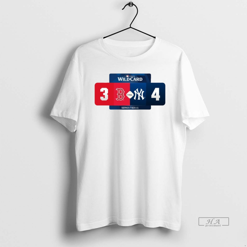Official Trendy Mlb Wild Card 2025 New York Yankees 4 3 Boston Red Sox Final