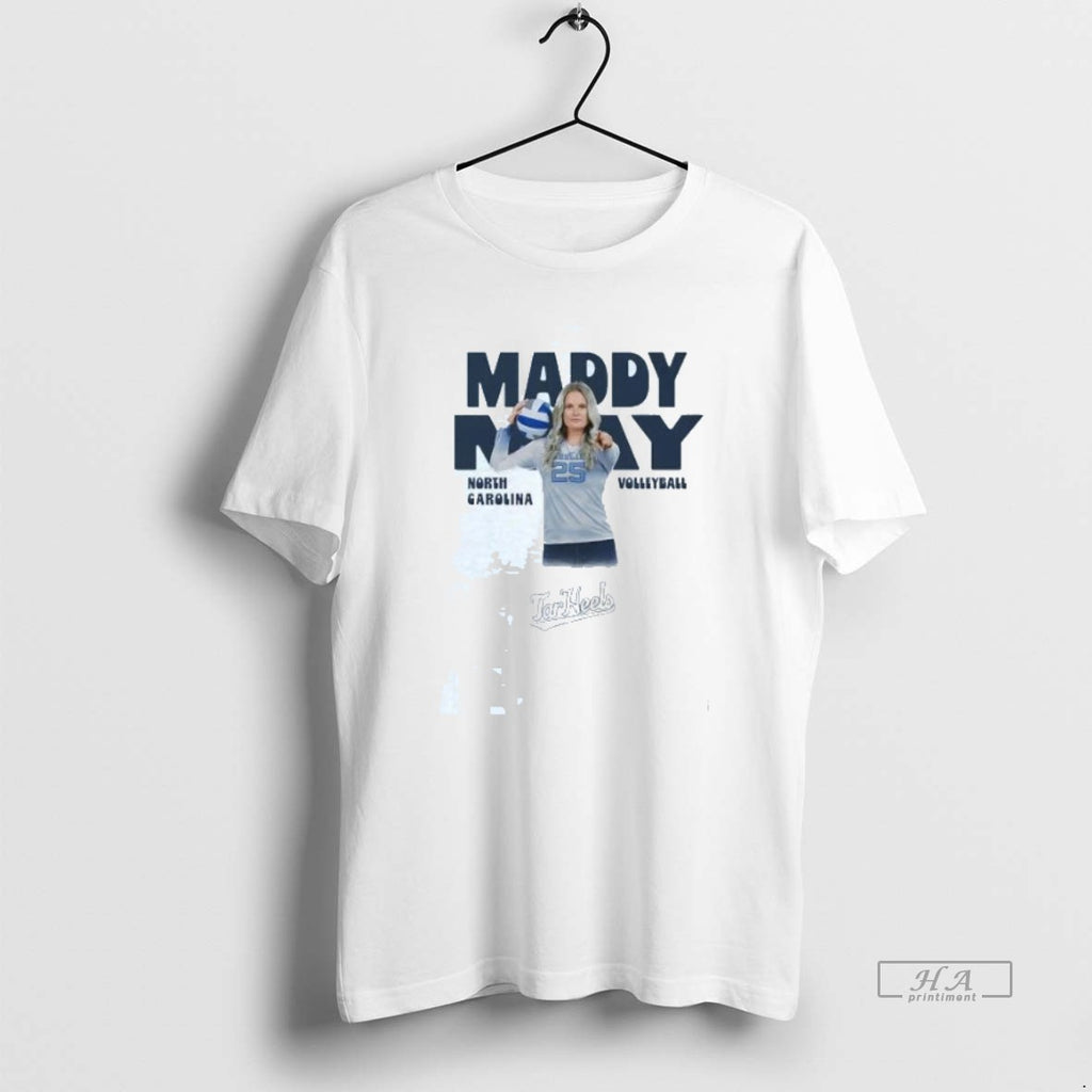 Official Trendy Maddy May Illustrated North Carolina Volleyball