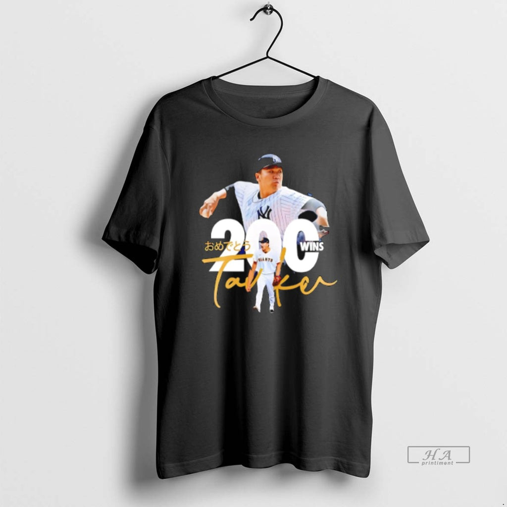 Official Trendy Masahiro Tanaka New York Yankees 200 Wins Japan Graphic