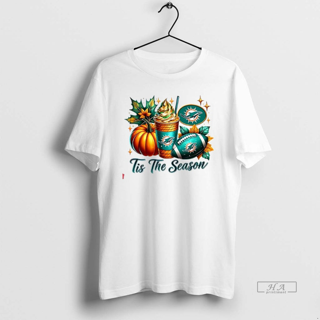 Official Trendy Miami Dolphins Tis The Season Halloween