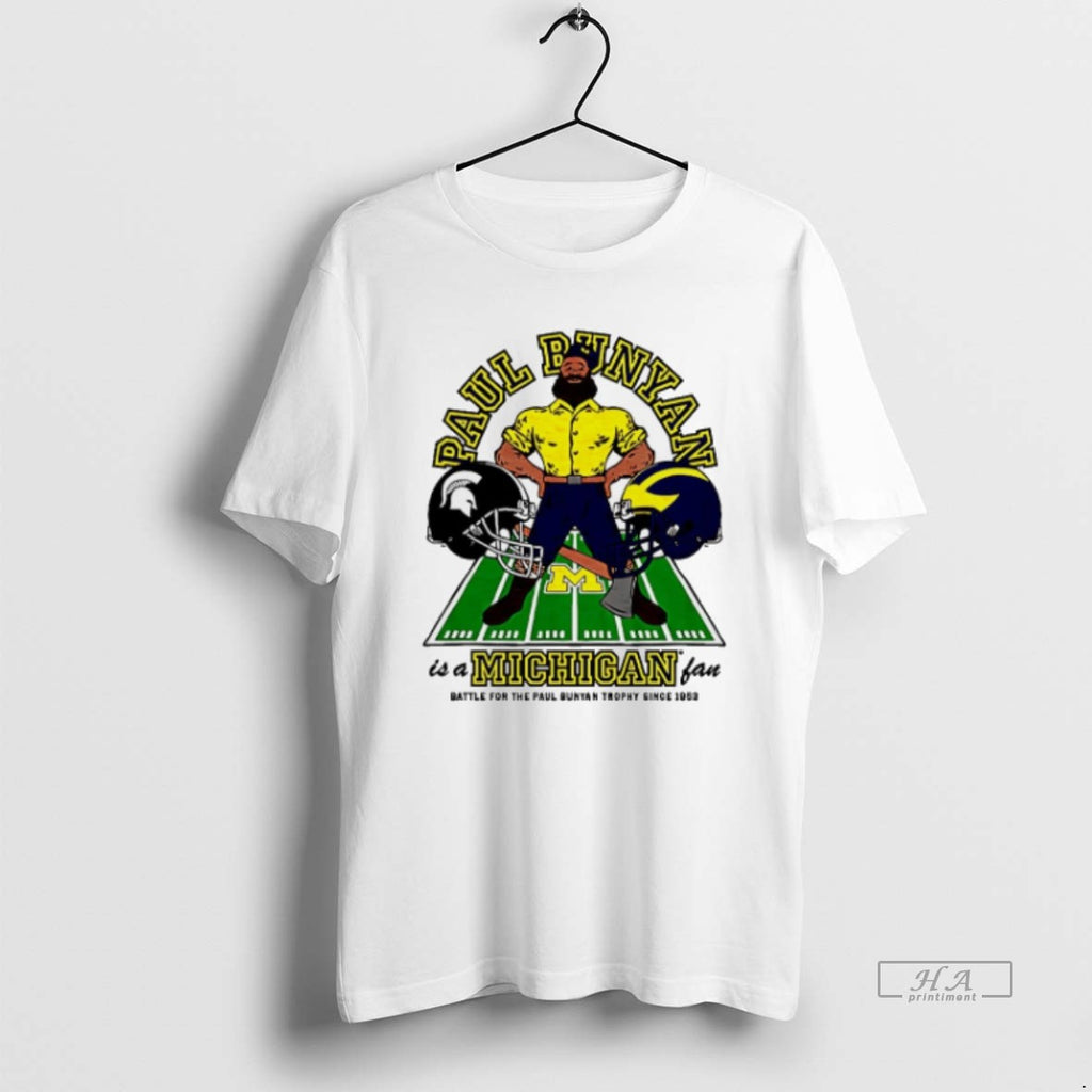 Official Trendy Michigan Wolverines Paul Bunyan Is A Michigan Fan Michigan State Spartans