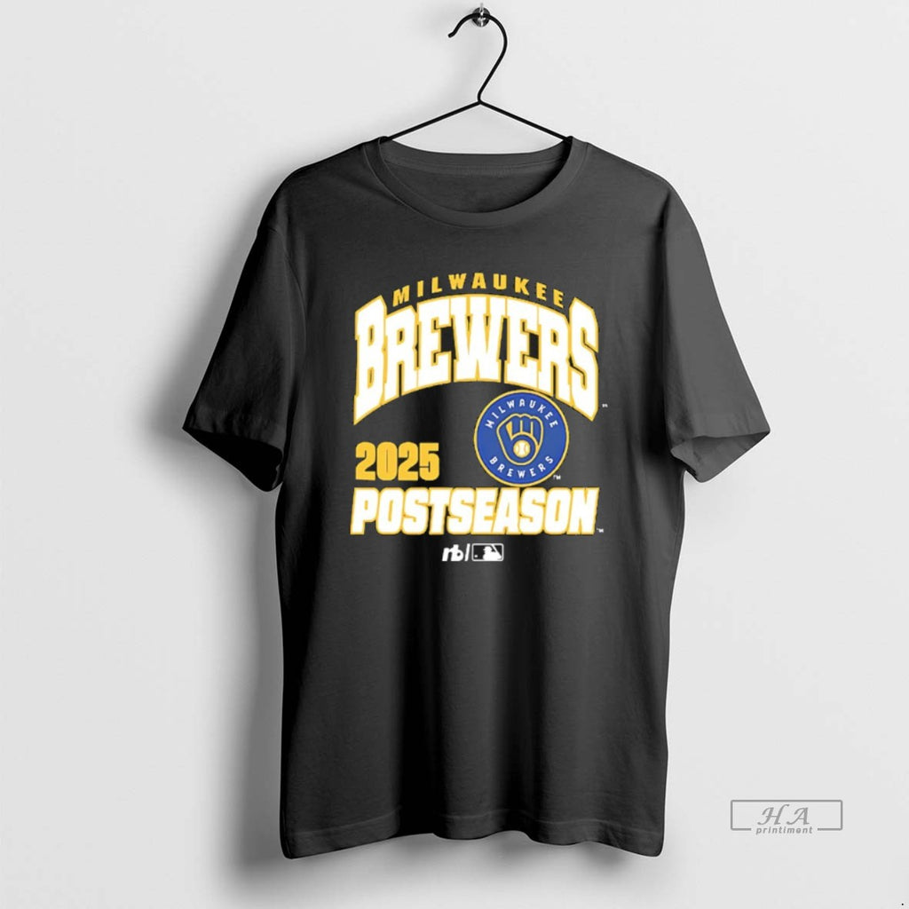 Official Trendy Milwaukee Brewers Baseball 2025 Mlb Postseason Graphic