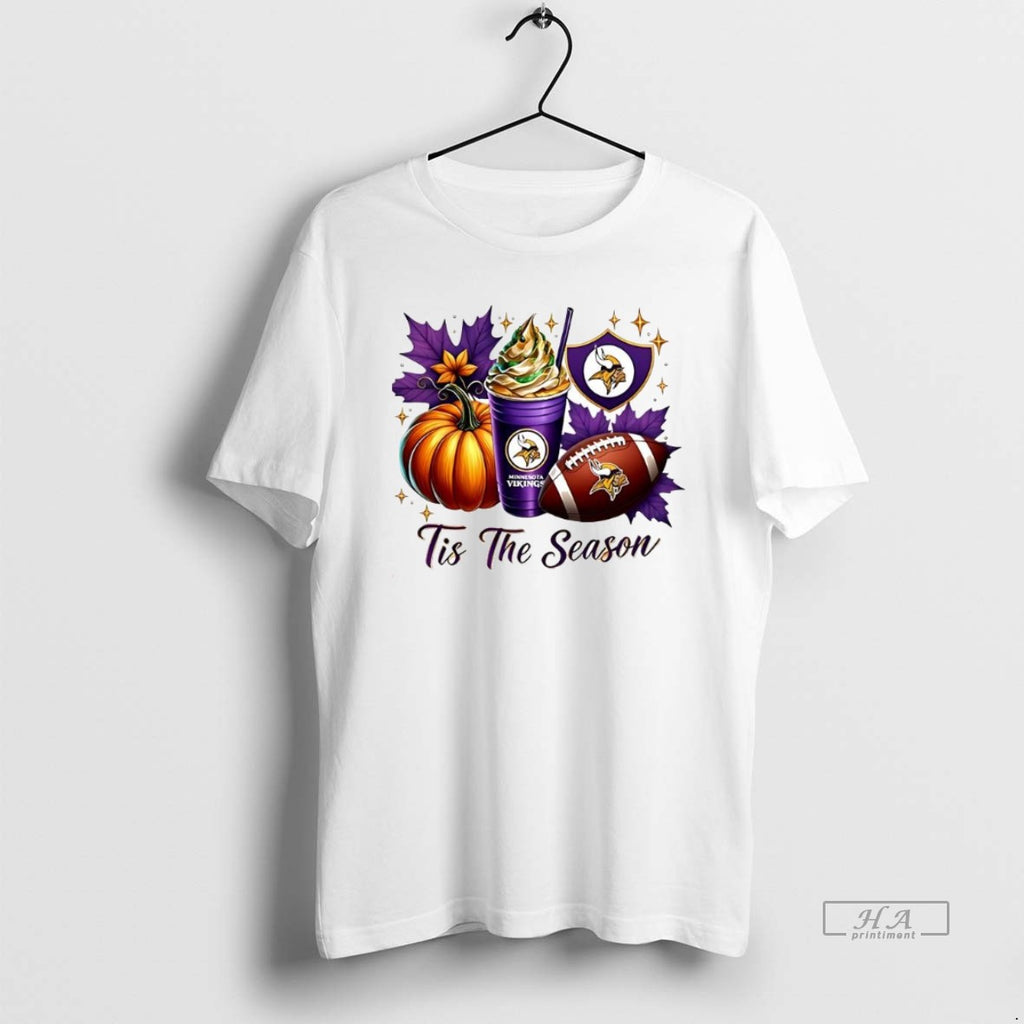 Official Trendy Minnesota Vikings Tis The Season Halloween