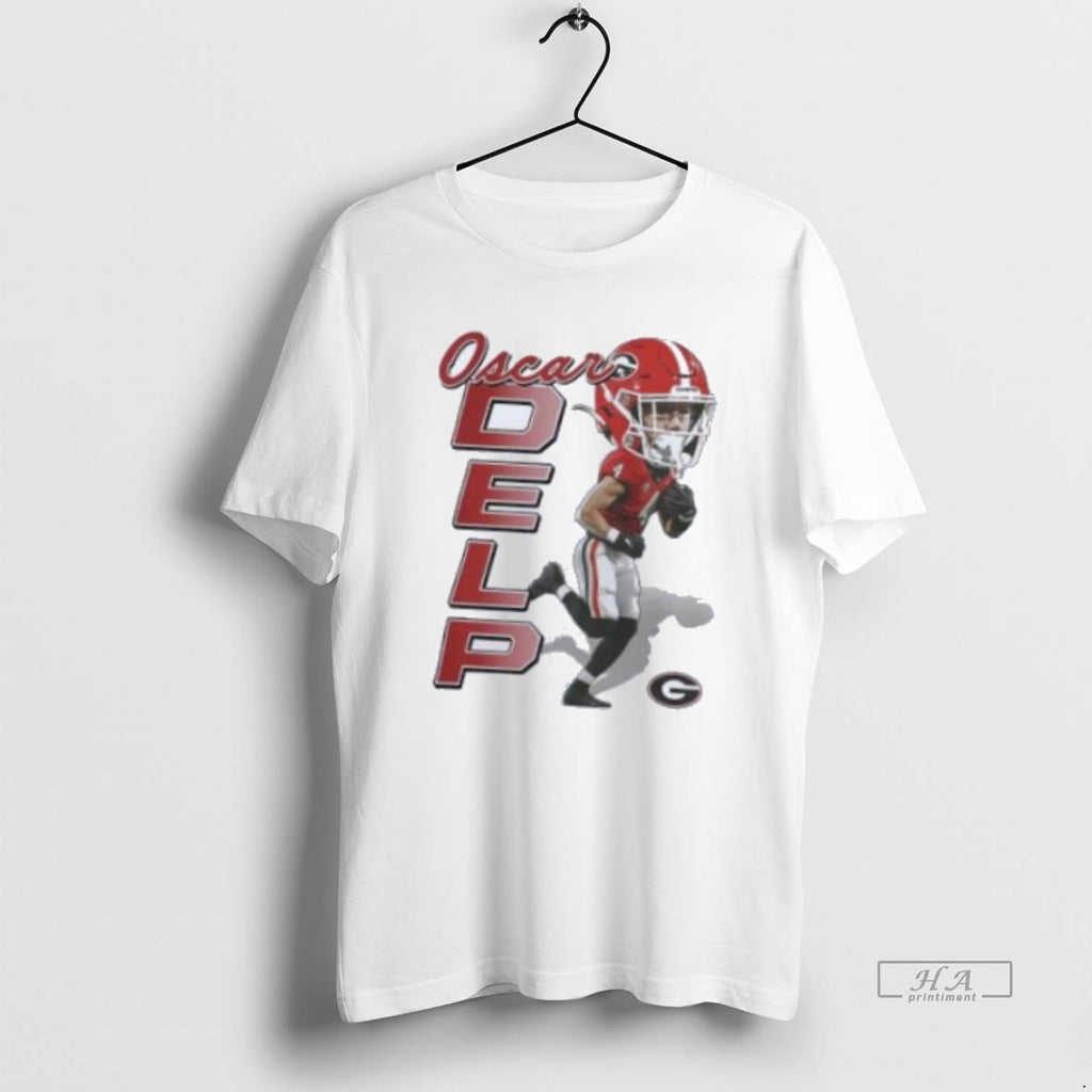 Official Trendy Ncaa Georgia Bulldogs Football Oscar Delp Caricature