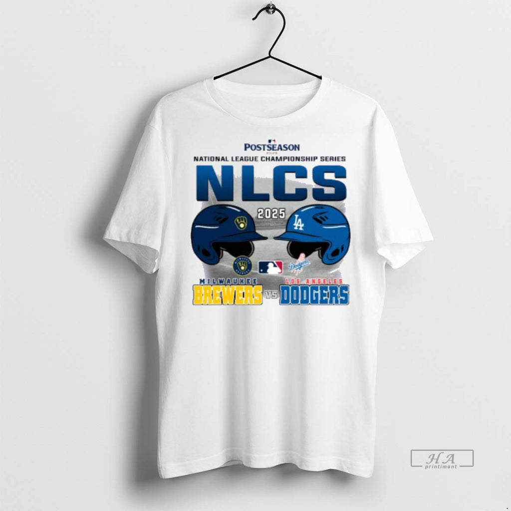 Official Trendy Nlcs 2025 Los Angeles Dodgers Vs Milwaukee Brewers Matchup Tee Sweater
