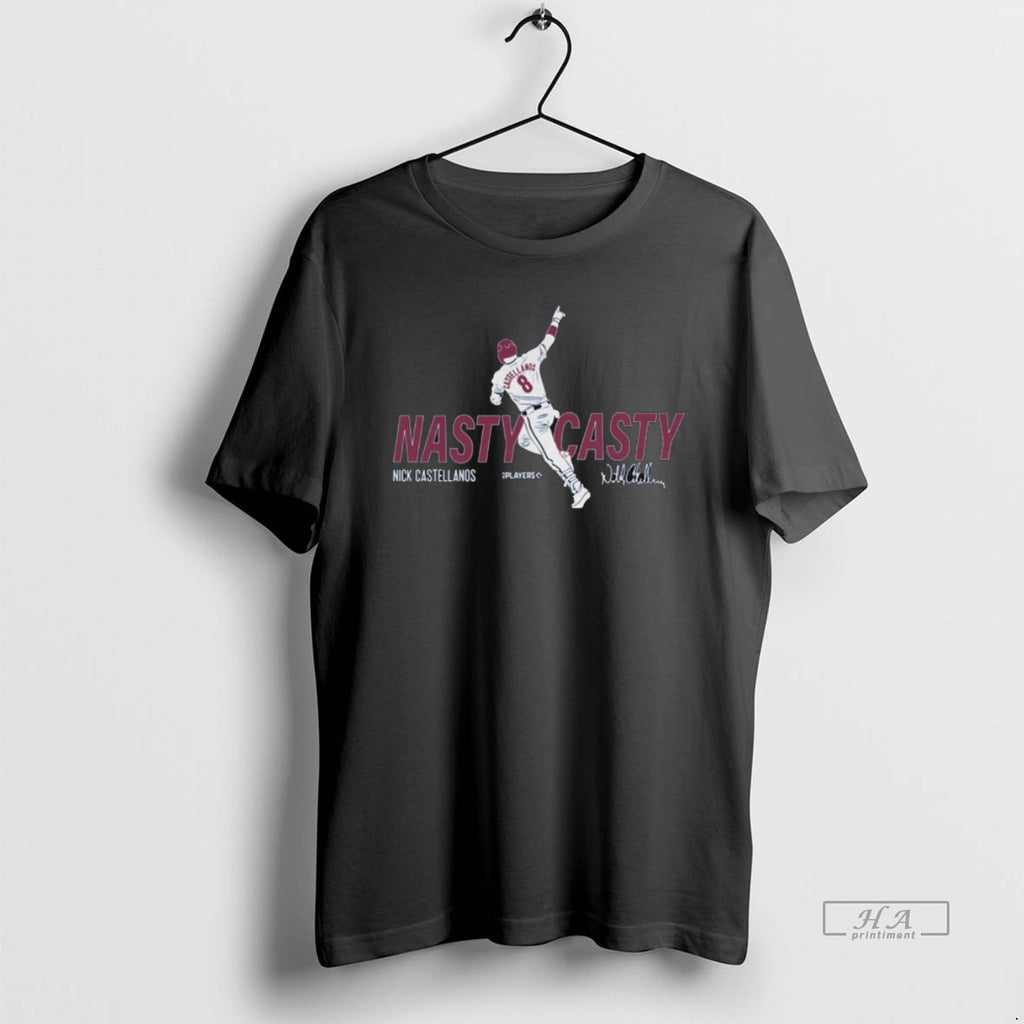 Official Trendy Nasty Casty Nick Castellands Philadelphia Phillies Mlb Slash Line Signature