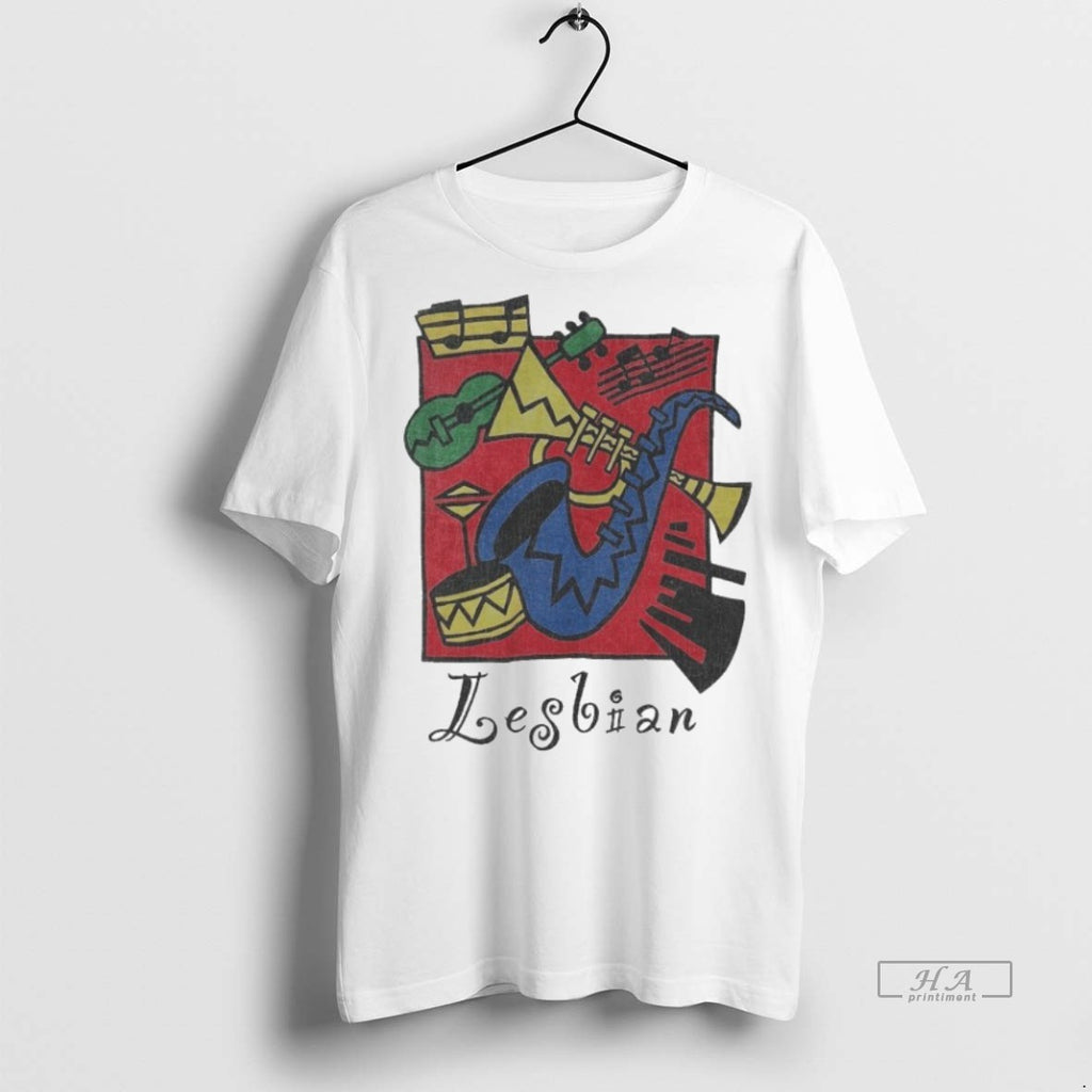 Official Trendy New Orleans Jazz Festival Lesbian 90s Tee Sweater