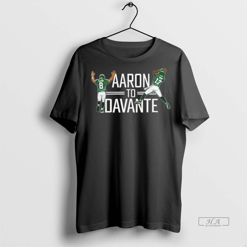 Official Trendy New York Jets Aaron Rodgers To Davante Adams Blackshirt Tee Sweater