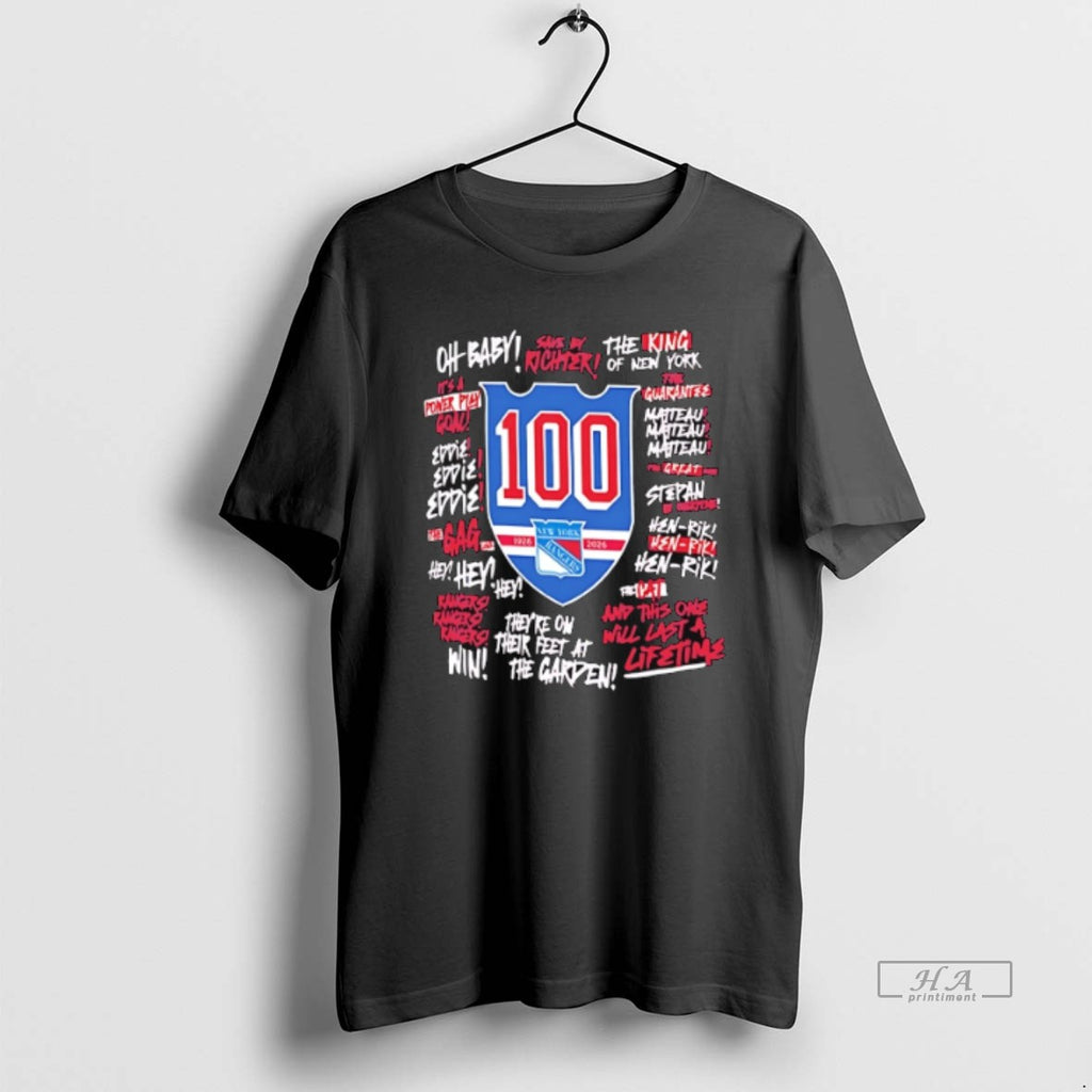 Official Trendy New York Rangers Ny Centennial Season 100th