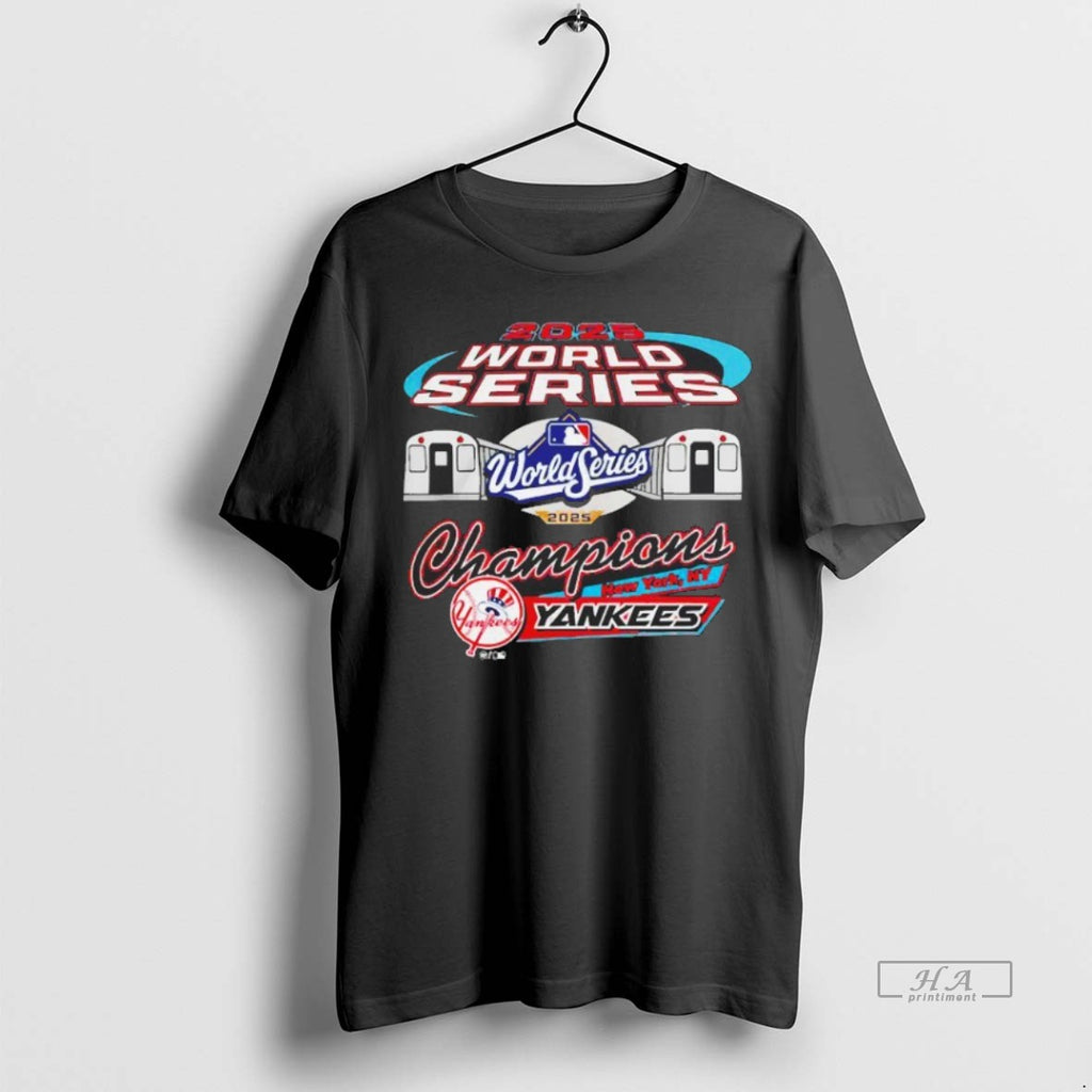 Official Trendy New York Yankees 2025 World Series Champions Blackshirt Tee Sweater