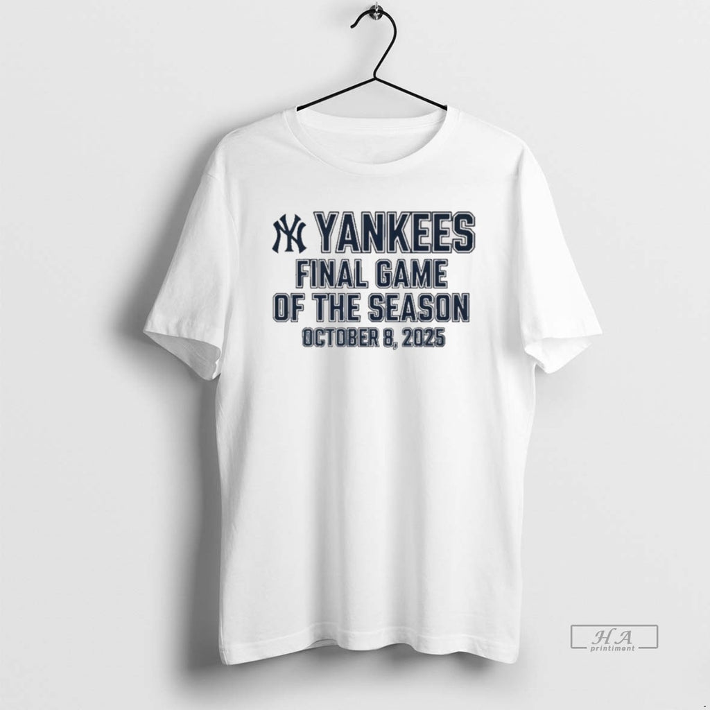 Official Trendy New York Yankees Final Game Of The Season October 8 2025 Lights Up