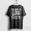 Official Trendy No One Is Illegal On Stolen Land Indigenous Immigrants Blackshirt Tee Sweater