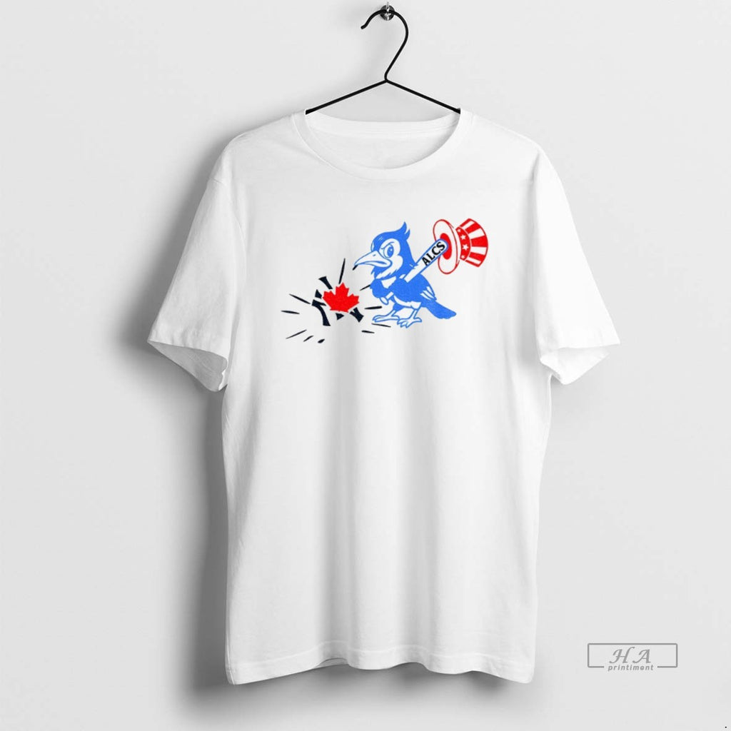 Official Trendy One More Down Toronto Blue Jay Beat New York Yankees Alcs Winners Tee