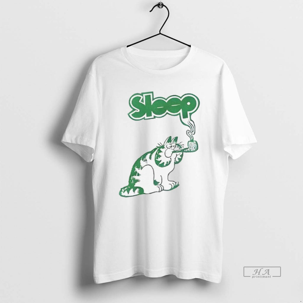Official Trendy Orange Cat Smoking Sleep Vintage
