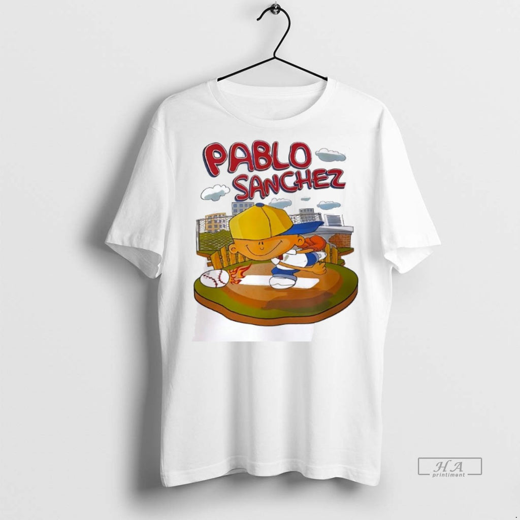 Official Trendy Pablo Sanchez 2025 Baseball Cartoon Tee Sweater