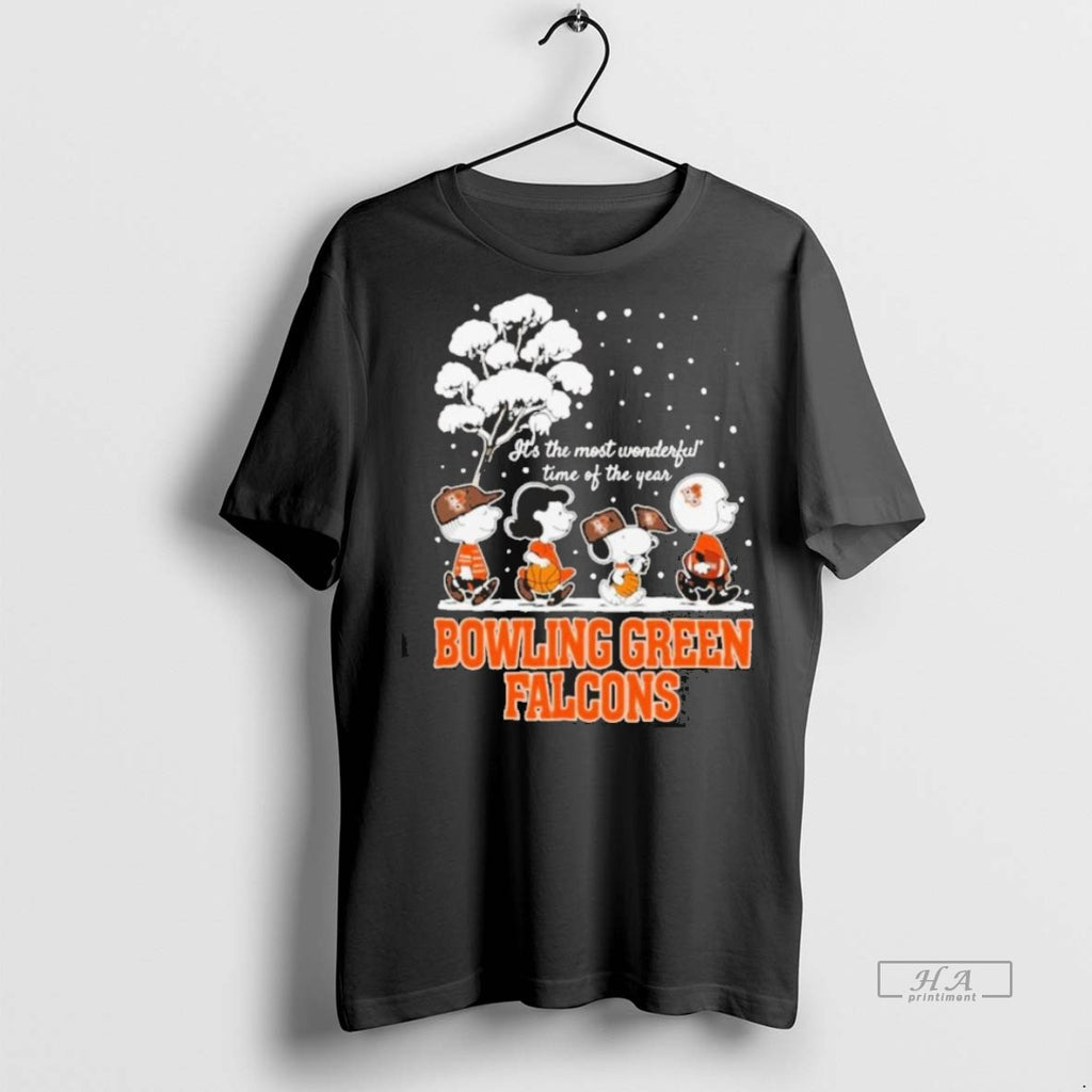 Official Trendy Peanuts Bowling Green Falcons Winter Its The Most Wonderful Time Of The Year