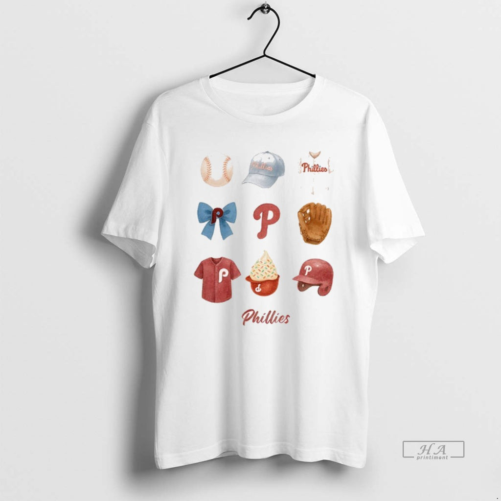 Official Trendy Phillies Baseball Matching Mom And Daughter