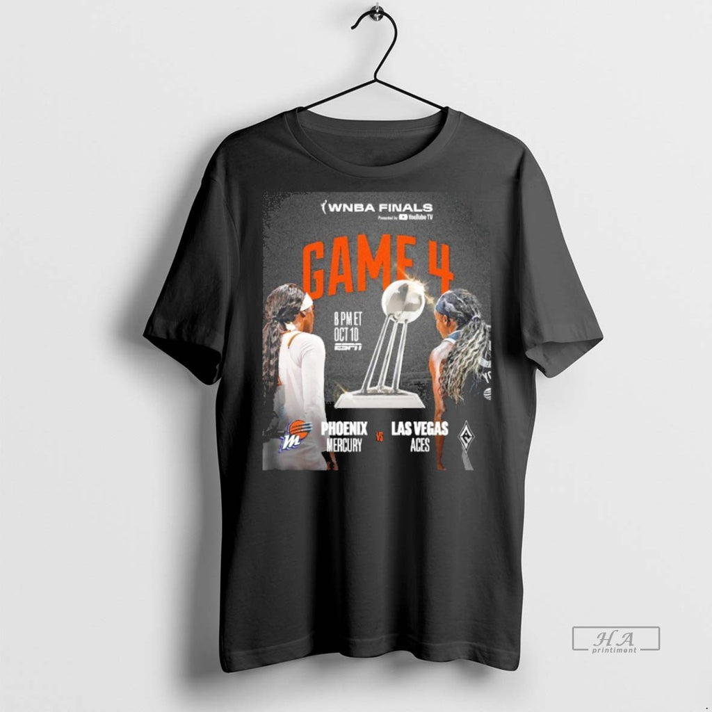 Official Trendy Phoenix Mercury Vs Las Vegas Aces Wnba Finals Game 4 Player Blackshirt Tee