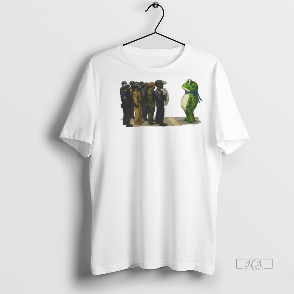 Official Trendy Portland Freedom Frog Anti Ice Portland Frog Activist Tee Sweater