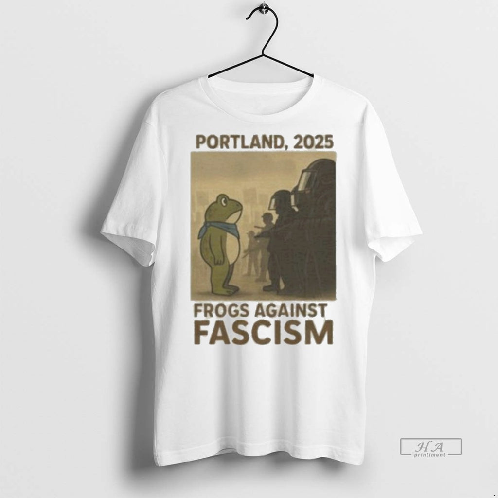 Official Trendy Portland Frog 2025 Protest Against Ice Tee Sweater