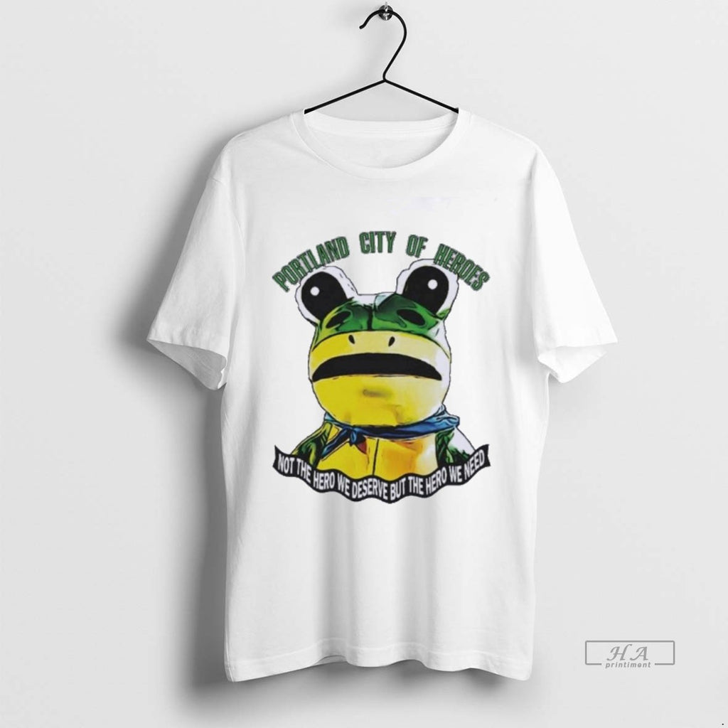 Official Trendy Portland Frog City Of Heroes Tee Sweater