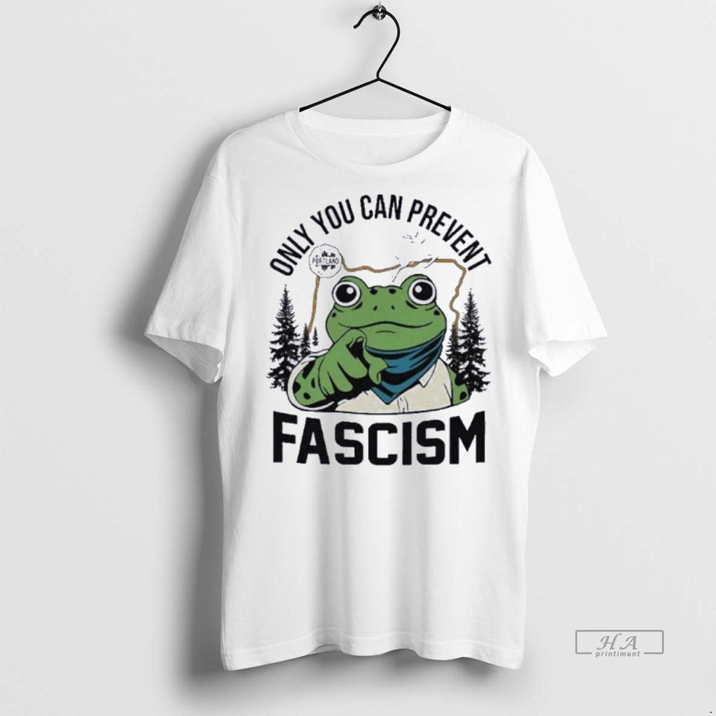 Official Trendy Portland Frog Only You Can Prevent Fascism Tee Sweater