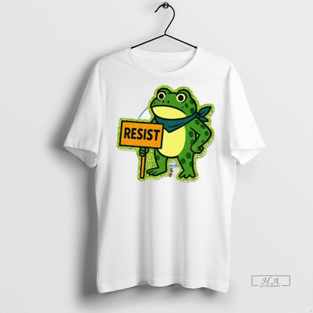 Official Trendy Portland Frog Protest Anti Ice Frog Resist Freedom Tee Sweater
