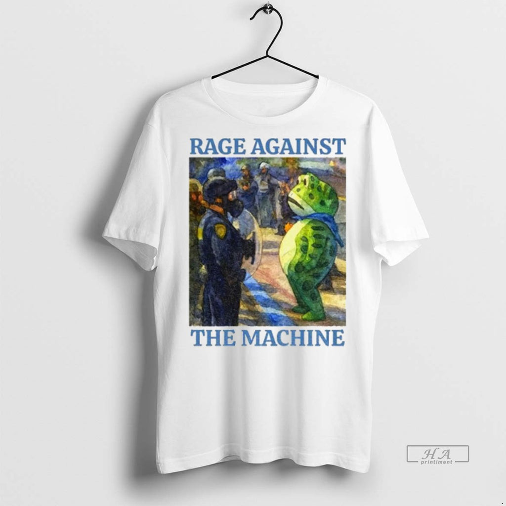 Official Trendy Portland Frog Protest Rage Against The Machine Art Political Tee Sweater