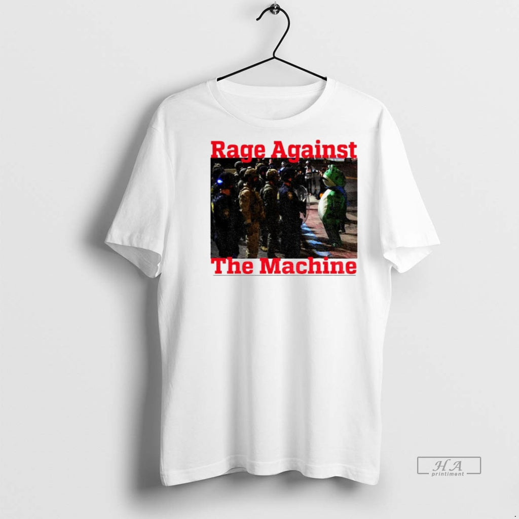 Official Trendy Portland Frog Rage Again The Machine Protest Tee Sweater
