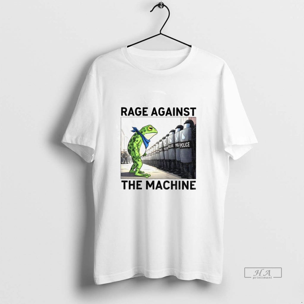 Official Trendy Portland Frog Rage Against The Machine Police Anti Fascism Vintage