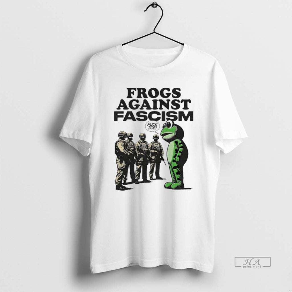 Official Trendy Portland Frog Against Fascism Fuck Ice