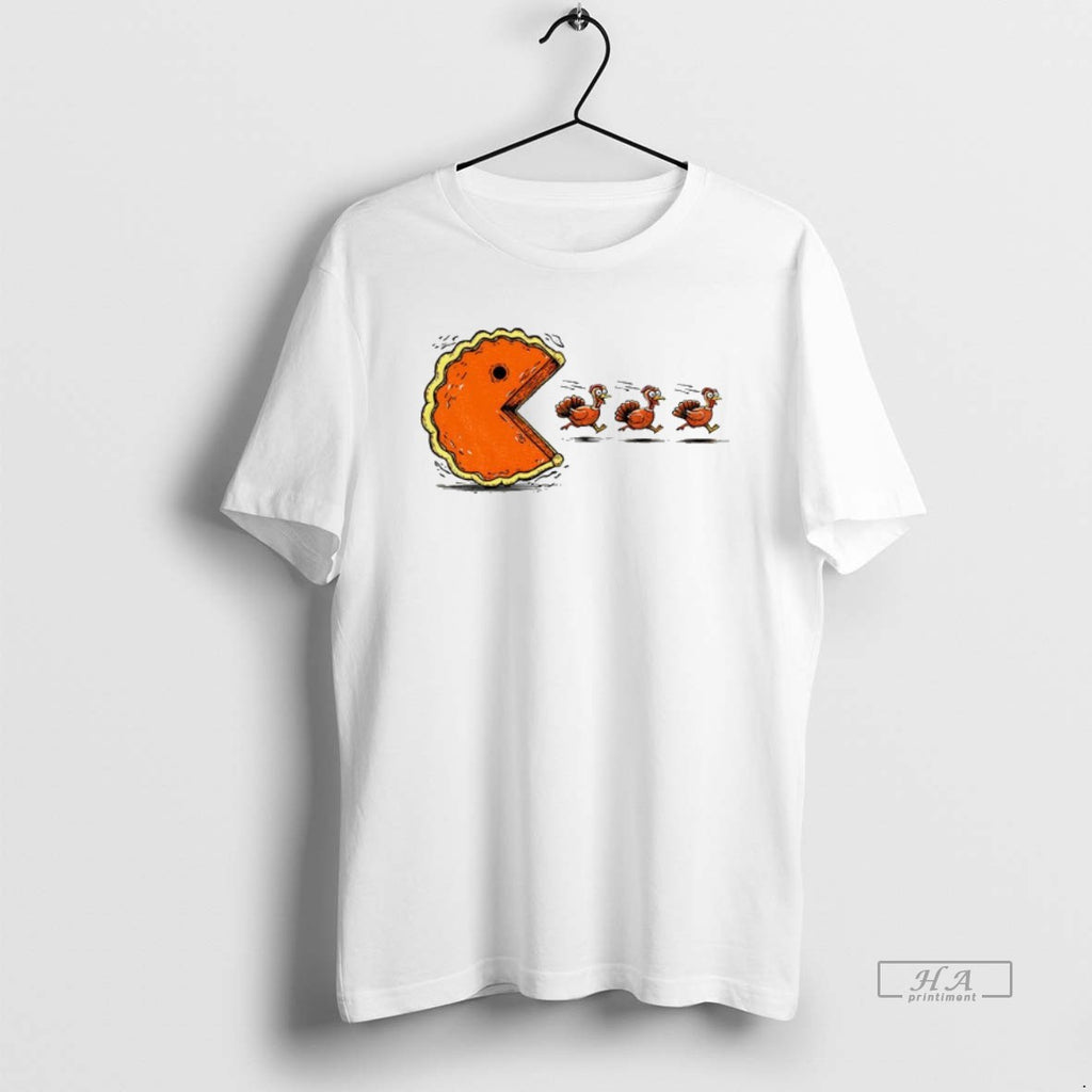 Official Trendy Pumpkin Pie Chasing Thanksgiving Turkey Pumpkin Season Halloween